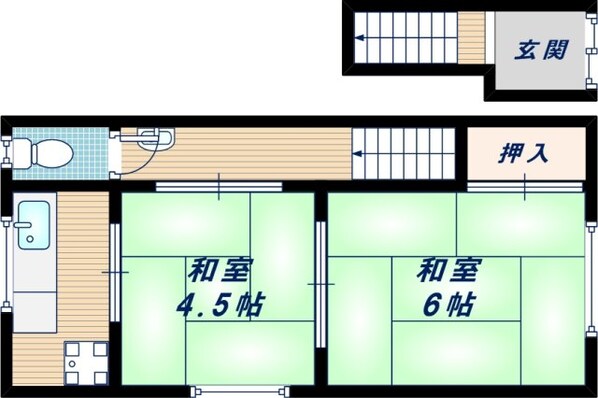 千本北２丁目水野アパートの物件間取画像